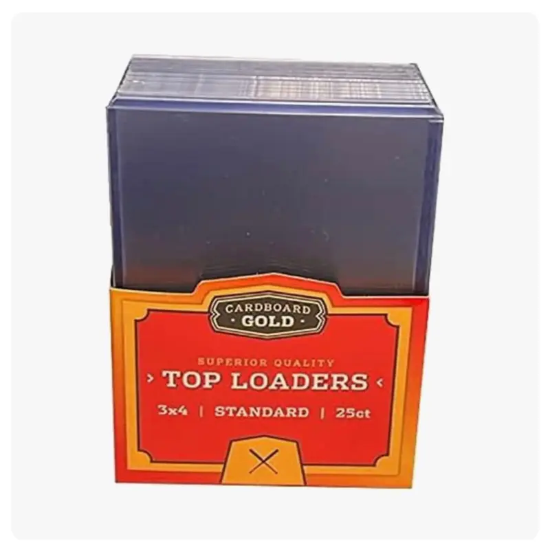 3"X4" Clear Standard Toploaders (25-Count) - Cardboard Gold Toploaders (CGT)