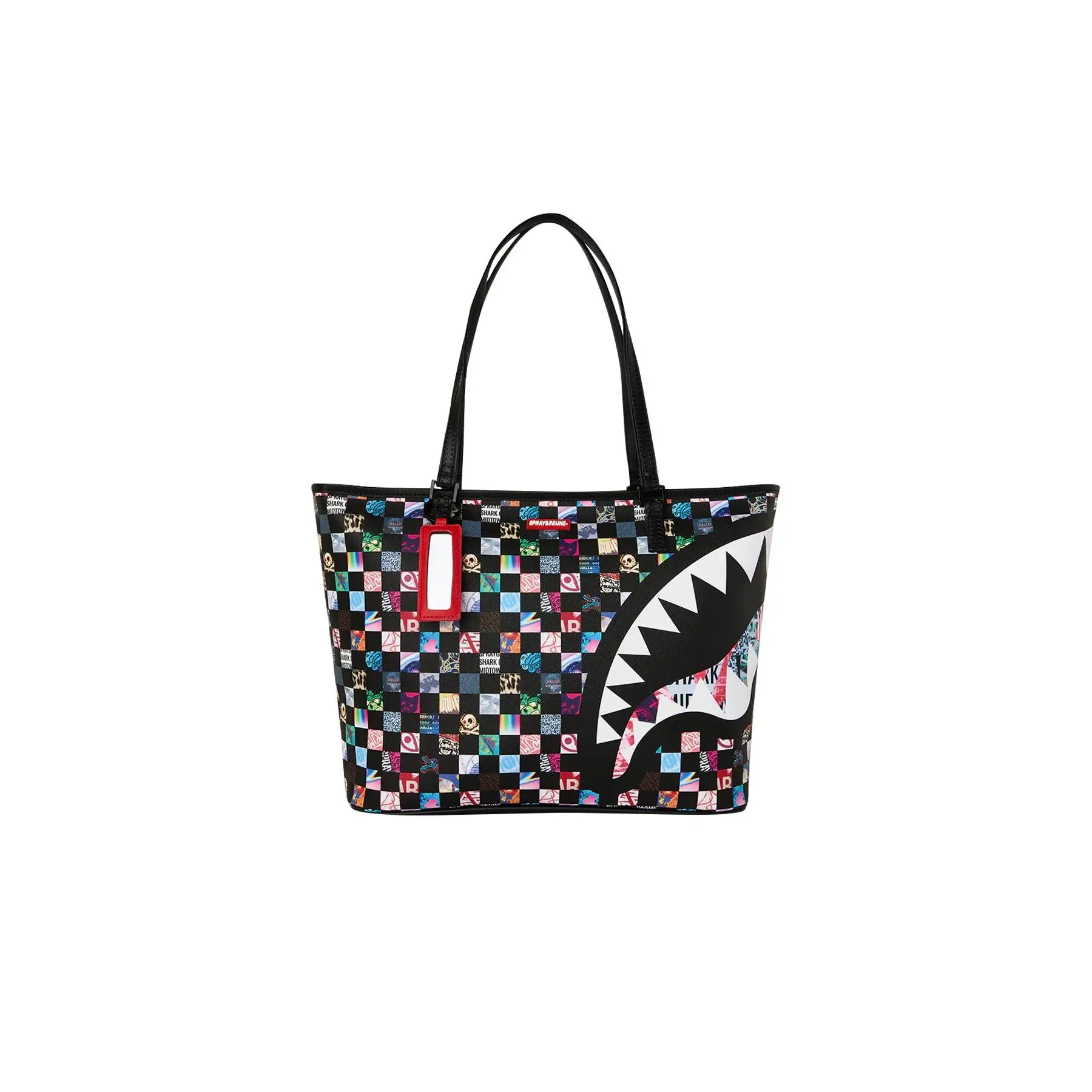 Sprayground Crazy Check Tote