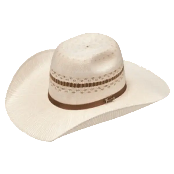 Twister Men's Ivory & Tobacco Bangora Straw Cowboy Hat T71684