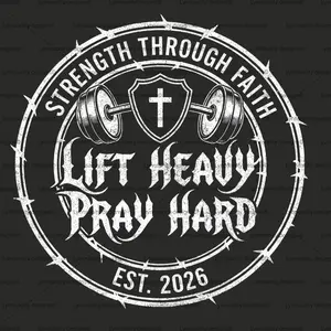 Strength Through Faith – Lift Heavy Pray Hard Christian Gym Design