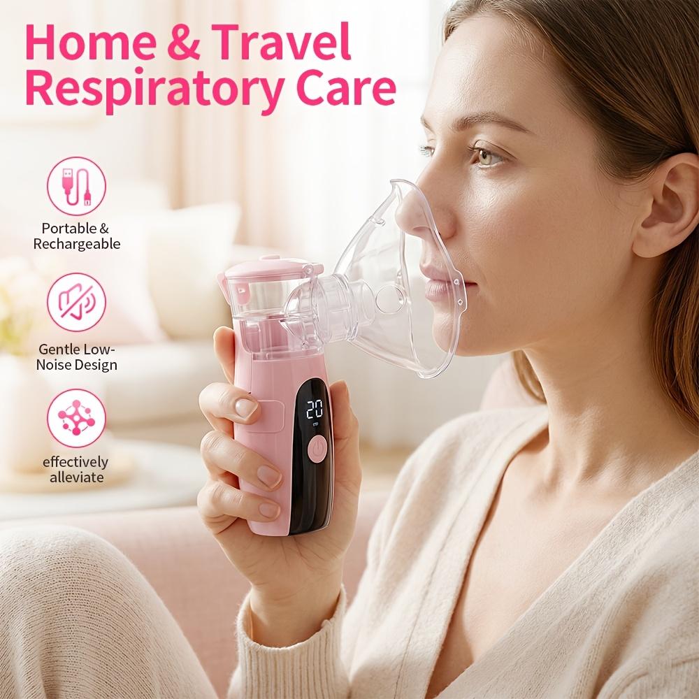 Handheld Smart Nebulizer: USB-powered,Portable Nebulizer with Self-Cleaning Mode, Rechargeable Nebulizer, quiet operation, easy to use and maintain