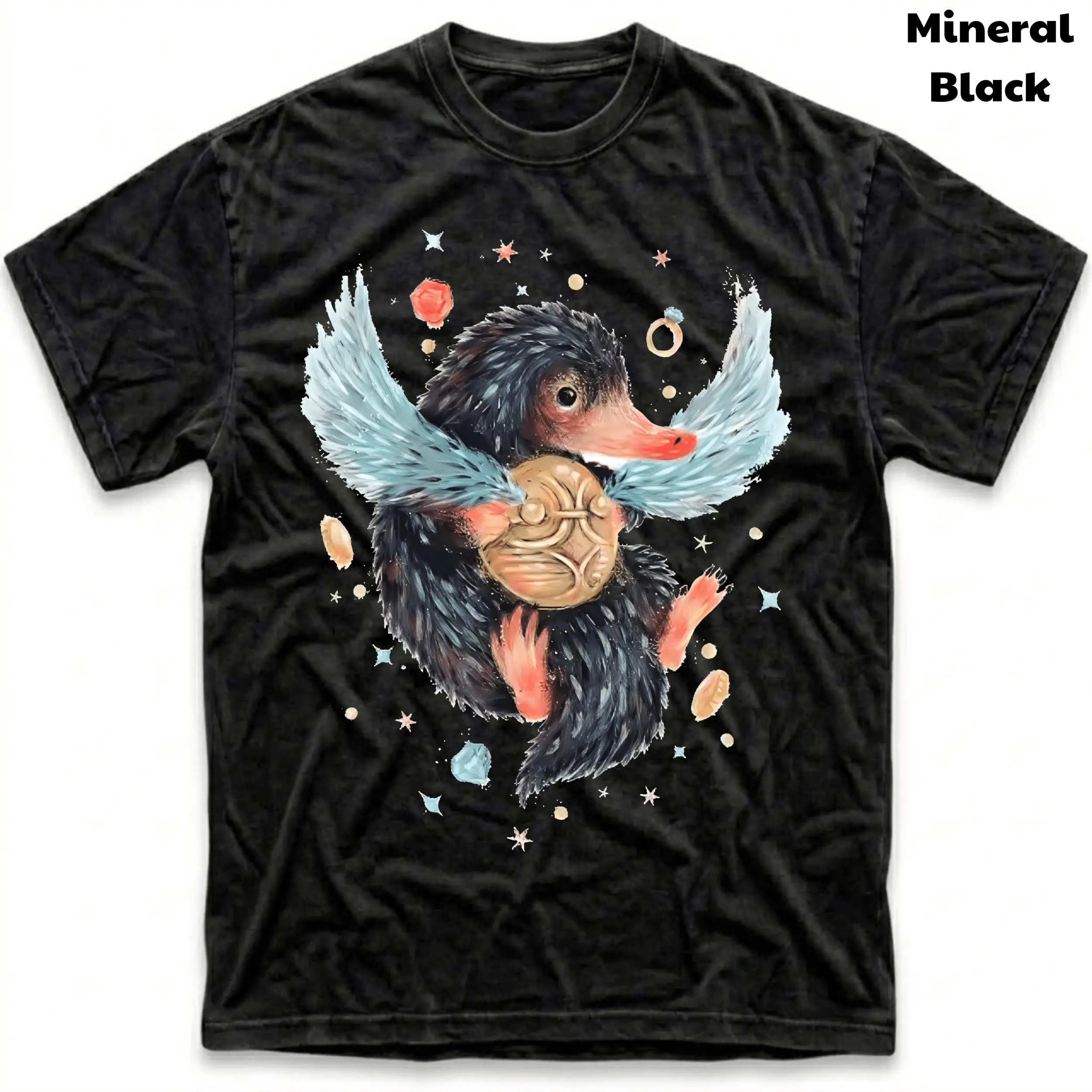 Men's and Women's T-Shirt, Vintage Niffler Graphic Tee, Movie Tee, Gift T-Shirt, Gothic Grunge Y2K Emo Scene Amity Affliction Style Clothes Menswear Womenswear Streetwear