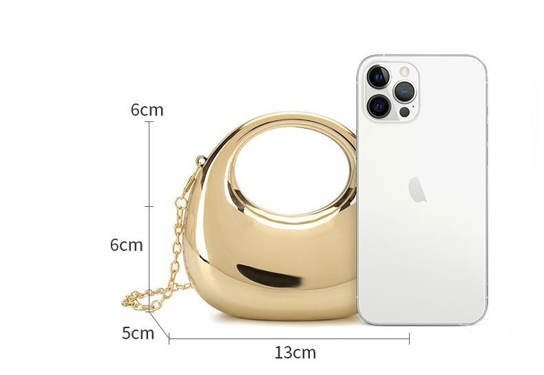 Candy Color Mini Bag, Crescent Acrylic Bag, Lipstick Coin Purse Crossbody Bag