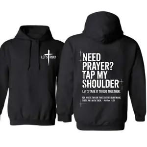 Need Prayer Tap My Shoulder Let’s Pray T-Shirt Christian Faith Sweatshirt Bible Verse Matthew 18:20 Religious Inspirational Outfit Made In USA For Women For Men [SaffronSequin cotton t-shirt/sweatshirt/hoodie, soft and comfortable]