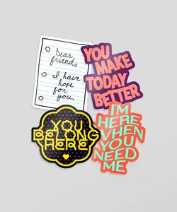 TWLOHA Mirror Cling 4-Pack