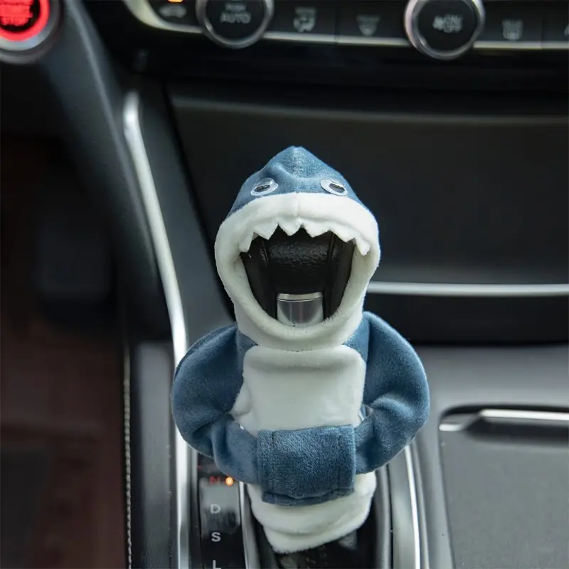 Fashion hoodie car shift cover, Shift Lever Cover, shark design - manual handle shift knob sports shirt, used for shifting gears and car shift knobs, Car Accessories, Interior