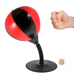 Suction Cup Desktop Punching Bag Heavy Duty Office Desk Boxing Ball Stress Relief Fun for Teens Adults Colleagues Friends Interactive Toy Game Fitness Sports Gift
