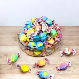 Holiday Premium Tropical Saltwater Taffy  6 Flavors (Banana, Coconut, Mango, Pineapple, Tropical Punch, Passion) Bulk 1 Lb (60+ Pieces) Individually Wrapped, Nut  Gluten Free