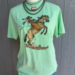 Rowdy buckskin comfort colors Tshirt