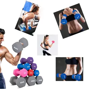 Weights Dumbbells 10 Colors Options Compatible with Set of 2 Neoprene Dumbbells Set,1-15 LB, Anti-Slip, Anti-roll, Hex Shape