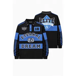 Elite Shirt - Eternal Dreams Polo - Black Abd Blue - 1110