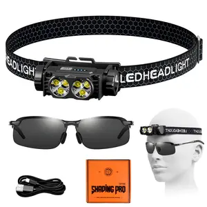 TATTOO VISION Tattoo Shading pro TATTOO Light Kit -Headlight with Anti-Reflective Sunglasses-Fixing Tattoo Colouring Details for A Perfect Tattoo (Clip-On Glasses) Makeup Makeup Cosmetic Lash Extensions