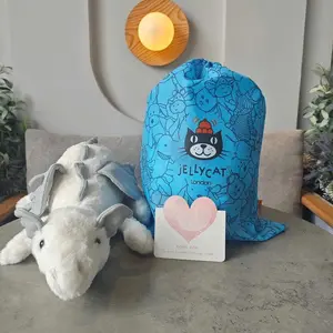 Jellycat Dragon Plush with Jellycat Gift Bag & Bonus Gift – Soft Cozy Teddy Bear Stuffed Animal, Authentic London Collector Plush, Cute Luxury Gift for Kids, Girlfriend, Baby Shower, Nursery Decor, US Stock summervibes