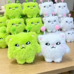 5pcs Alien Plush Hanging Ornaments, Super Cute Alien Cat Haji Backpack Decorative Toys, Best Gift for Kids and Fans