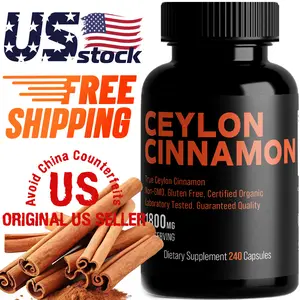 ADDOT WellLife Organic Ceylon Cinnamon 1800mg – Extra Strength, 240 Capsules – Pure & Natural Wellness – Non-GMO, Vegan, Gluten-Free