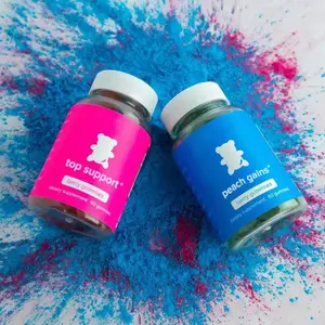 Combo Pack - Top Supportand Peach Gains Gummies-Workout Aid -Women's Support Supplement - Berry Flavored -Essential Herbs-Multivitamins