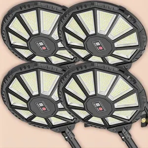 Solar Lights Outdoor, 590LED 6500K Flood Light Dusk to Dawn, Solar Outdoor Lights with Motion Sensor, IP66 Waterproof Solar Street Lights Outdoor for Yard, Pools