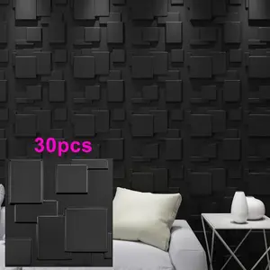 Aadesh PVC Wall Panels, Waterproof & Easy Clean, Textured Wall Paper, 11.8x11.8 Inches, 1mm Thick, Ideal for Living Rooms, Bedrooms, Hotels, Offices, Textured Wall Mural