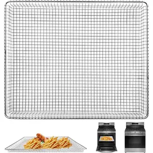 Air Fryer Basket Replacement for Frigidaire FRIGPEREAFT, 18.4" x 15.2" Mesh Tray for Frigidaire 30" Ranges and Wall Ovens, Gallery Series Stainless Steel Air Fryer Basket, Dishwasher Safe