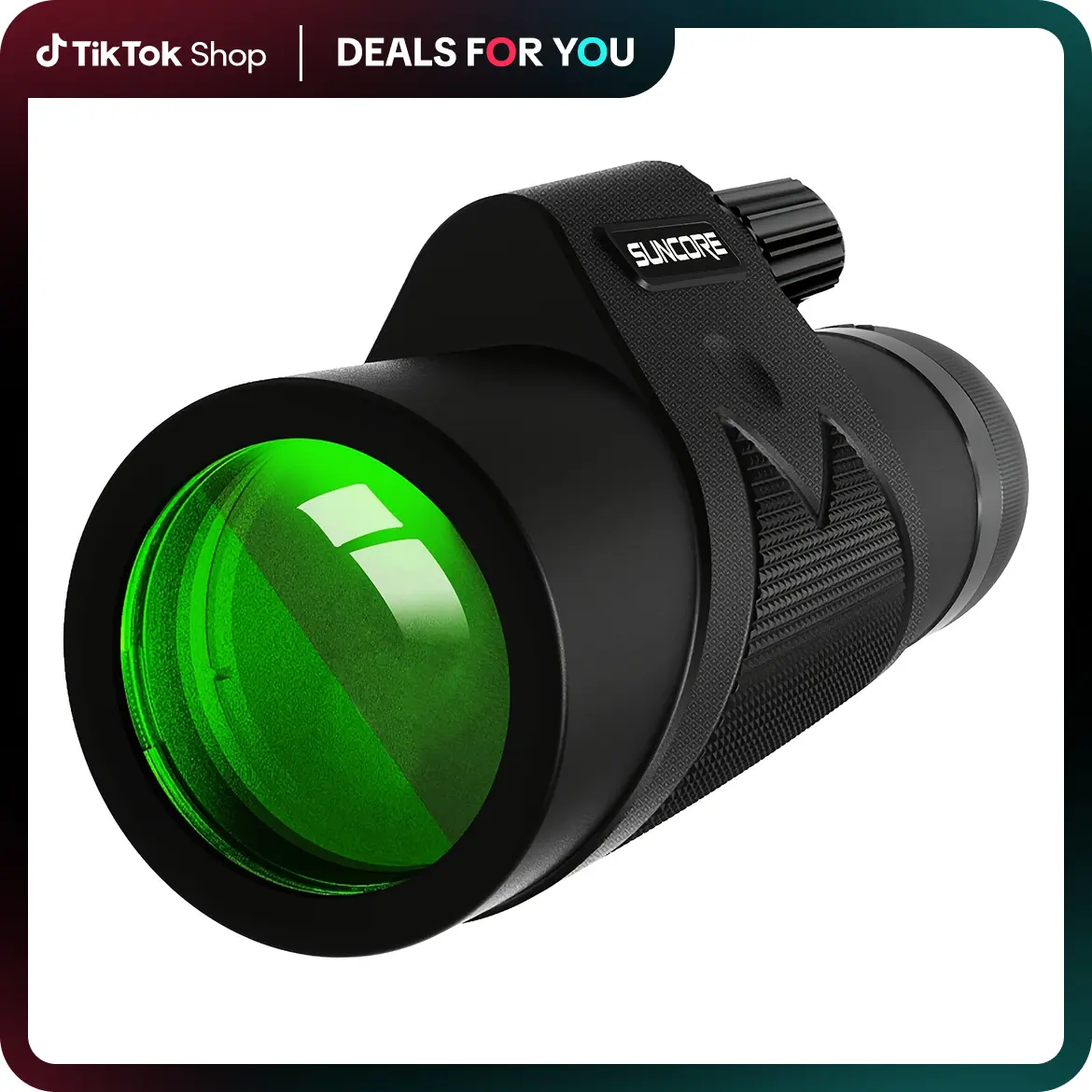 summerwins 10x42 Powerful Portable Travel Monocular Telescope, BAK4 Prism, FMC Lens, Wide Angle, Smartphone Adapter, Tripod for Bird Watching, Travel, Portable Travel Telescope
