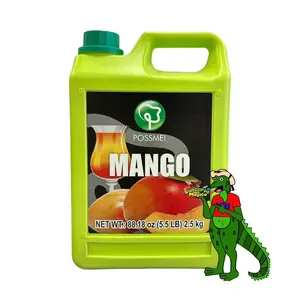 Possmei Mango Flavored Syrup 88.18oz (5.5 lb) 2.5kg