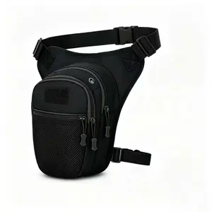 Men's Sports Outdoor Trail Running Leg Bag, Multi-Functional Bike Waist Pack, Nylon Material, Universal Sport Style