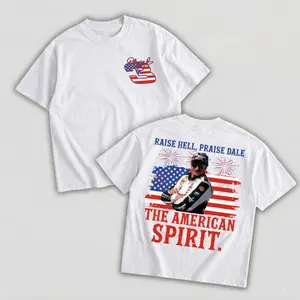 Raise Hell Praise Dale The American Spirit T Shirt Dale Earnhardt 4th Of July Unisex Nascar Sweatshirt Vintage Racing Graphic Tee Gift For Men Women Patriotic Motorsport Fans Casual Crewneck Top