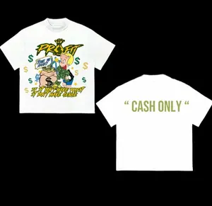 FEEGO Richie Rich Profitxla Graphic T-Shirt, Vintage Cartoon Money Tee, Retro Streetwear Top, Viral TikTok Shirt