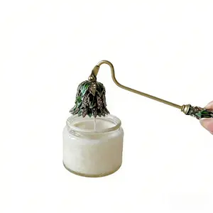 French Vintage 1 Count Candle Snuffer - Metal Decorative Candle Extinguisher, Candle Accessory for Home Decor, Essential Candle Tool for Halloween