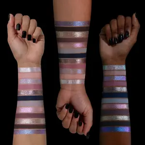 Snow Moon Eyeshadow Palette- Iridescent Cool-Toned Pearl Multichrome Makeup