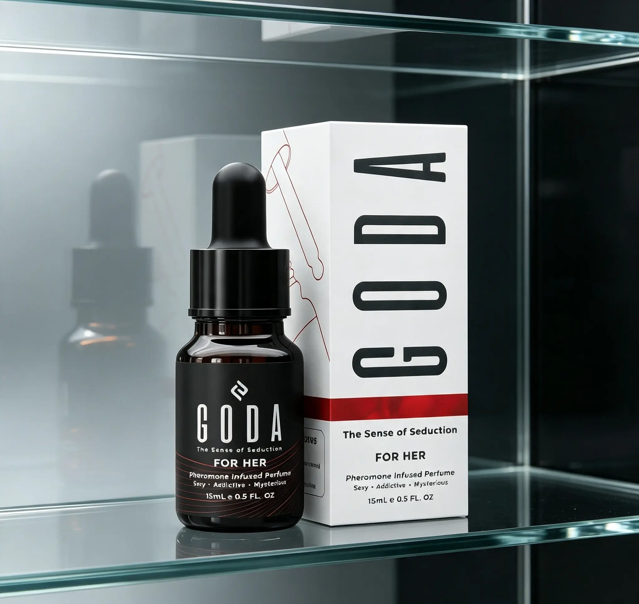 GODA The Original Pheromone Perfume Oil for Women – 0.50 Fl Oz / 15ml, Jasmine & Rose Infused, Long-Lasting Vegan Fragrance, Cruelty-Free Mini Travel Size
