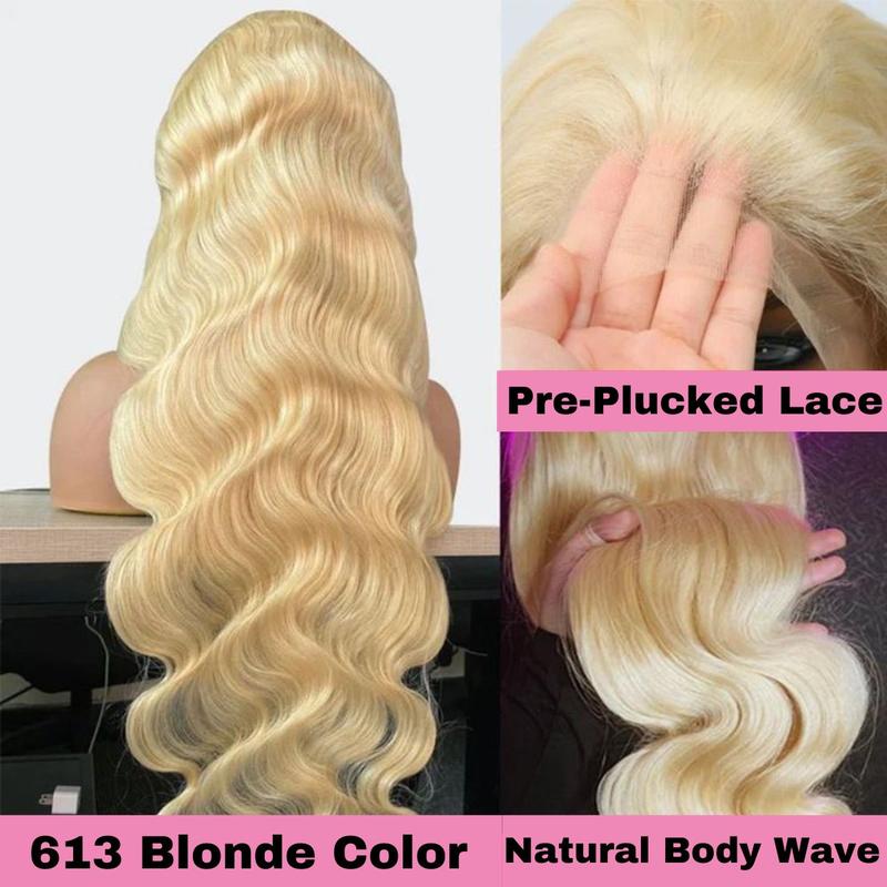 [Wig Clearance Sale] Suntuhair 100% Human Hair Wig 613 Lace Front Wig Human Hair Blonde 13X4 HD Transparent Lace Front Wigs Human Hair 180% Density Blonde 613 HD Straight Lace Frontal Wig Pre Plucked