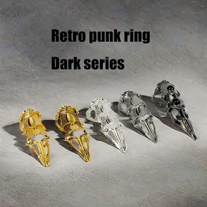 Joint ring, armor ring, retro punk ring, flexible personalized finger sleeve, fashion accessory, gift.