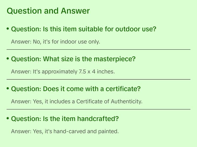 Santa Adoration Hand-Painted WOODCARVED Masterpiece by G. DeBrekht - Nativity Holiday Decor - 821598