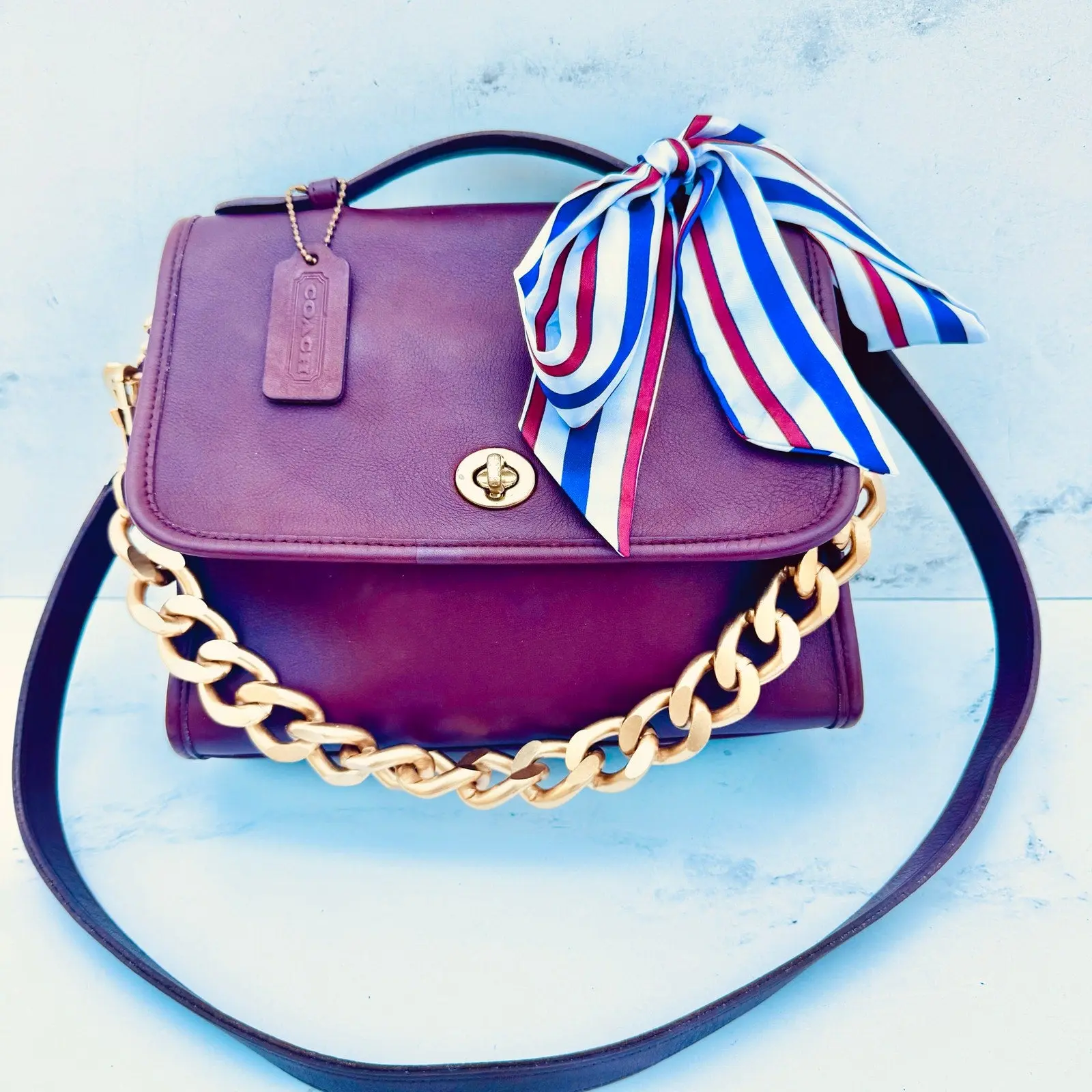 Pre-owned COACH LEATHERWARE EST. 1941 FINAL SALE Crossbody bags COACH Vintage Court Crossbody Bag Oxblood
