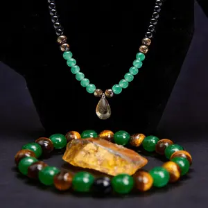 Trendy Necklaces for Men Women Money Attraction Wealth Necklace Feng Shui Luck Protection Necklace Jade Beaded Necklaces Spiritual Birthday Jewelry Gifts for Friends