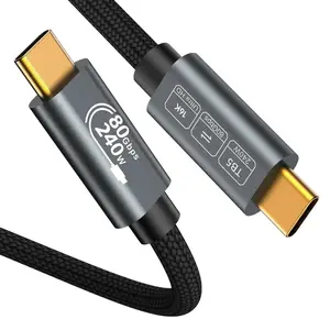 Liu Fei Digital 5 USB 4.0 Extension Cable Type-C Data  Fast Charging 16K Video Cable Super Speed Data Storage For USB C Monitor