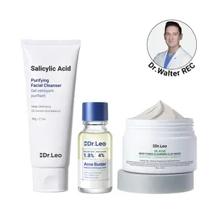 【Bundle & Save】Dr.Leo Salicylic Acid Acne Treatment Set | 24H Pimple Rescue + 15 Minutes Blackhead Removal + Pore Detox + Oil Control  |   Drying Lotion Plus + Clay Mask + Cleanser Skin Repair #mothersdaygift #Summervibes