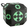 VEVOR Archery Target, 15x15x15 in XPE Foam, 18-Face Aiming, All-Side Shooting, Easy Arrow Removal, Carry Handle, High Visibility, 7.9 lbs Lightweight, Extended Longevity, Black