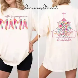 Praying Mama Shirt, Mother's Day Shirt, Religious Mama Shirt, Christian Mom Sweatshirt, This Mama Prays Tee, Mother's Day Gift 9