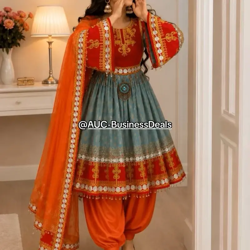 Afghani dress لباس افغانی