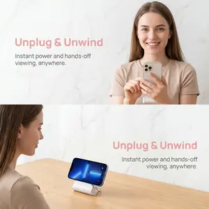 Ultra-Light Mini Portable Charger 3000mAh Lithium-Ion Battery Pack for iOS Android Devices Wireless Charging Compatible