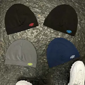 Unisex Letter Embroidered Beanie – Retro Street Style