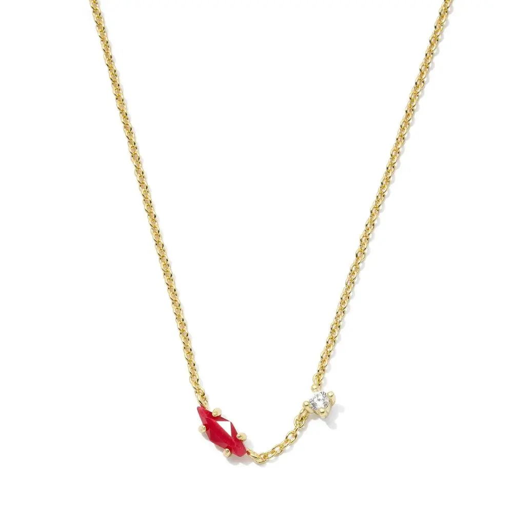 Kendra Scott Meridith Small Pendant Necklace - Tigers Eye