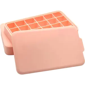 Trays 2 Pack,Easy-Release   Tray,24  Trays for Freezer With Lid,Ice Trays for Freezer, Stackable & ,for Chilled ,,,Drinks