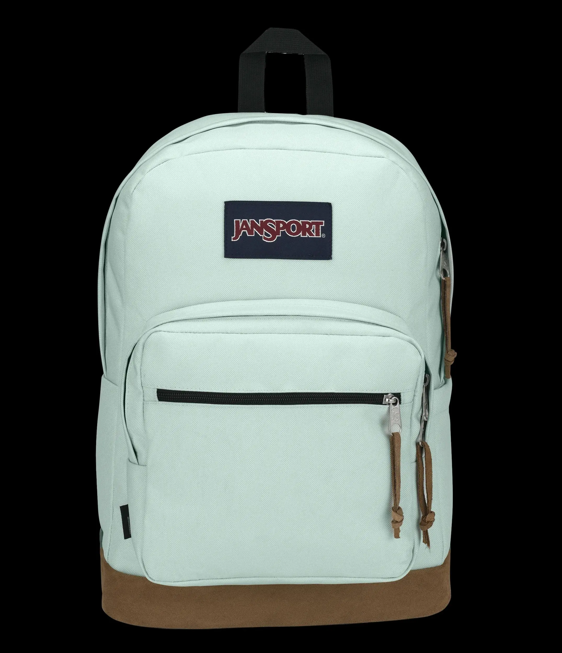jansport big student backpack Classic Suede Bottom Letter Patch College Backpack Large Capacity 15 Inch Laptop Student Daypack With Side Water Bottle Pocket