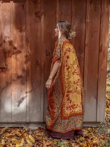 Honey Flax Floral Duster Honey Flax Floral Duster