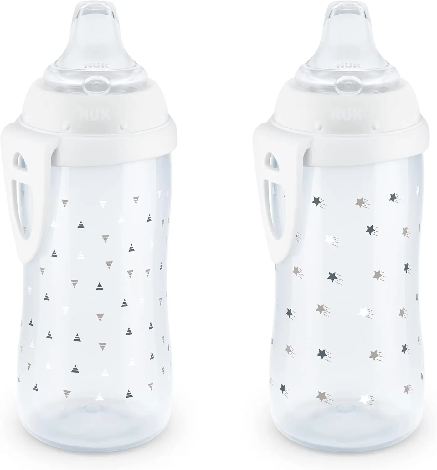 Active Sippy Cup 10 oz 2 Pack 12+ Months Timeless Collection Ultra Lightweight Leak Proof Spill Proof BPA Free Dishwasher Safe with Carry Clip for On The Go Convenience