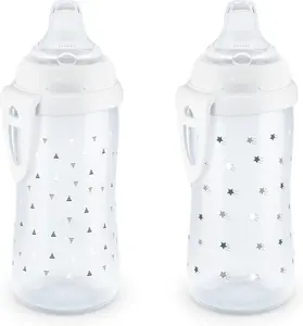 Active Sippy Cup 10 oz 2 Pack 12+ Months Timeless Collection Ultra Lightweight Leak Proof Spill Proof BPA Free Dishwasher Safe with Carry Clip for On The Go Convenience
