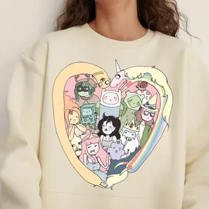 Adventure Time Characters BMO Cartoon Network Y2k Aesthetic Unisex Sweatshirt Sweatshirt, Hoodie, Comfort Colors U